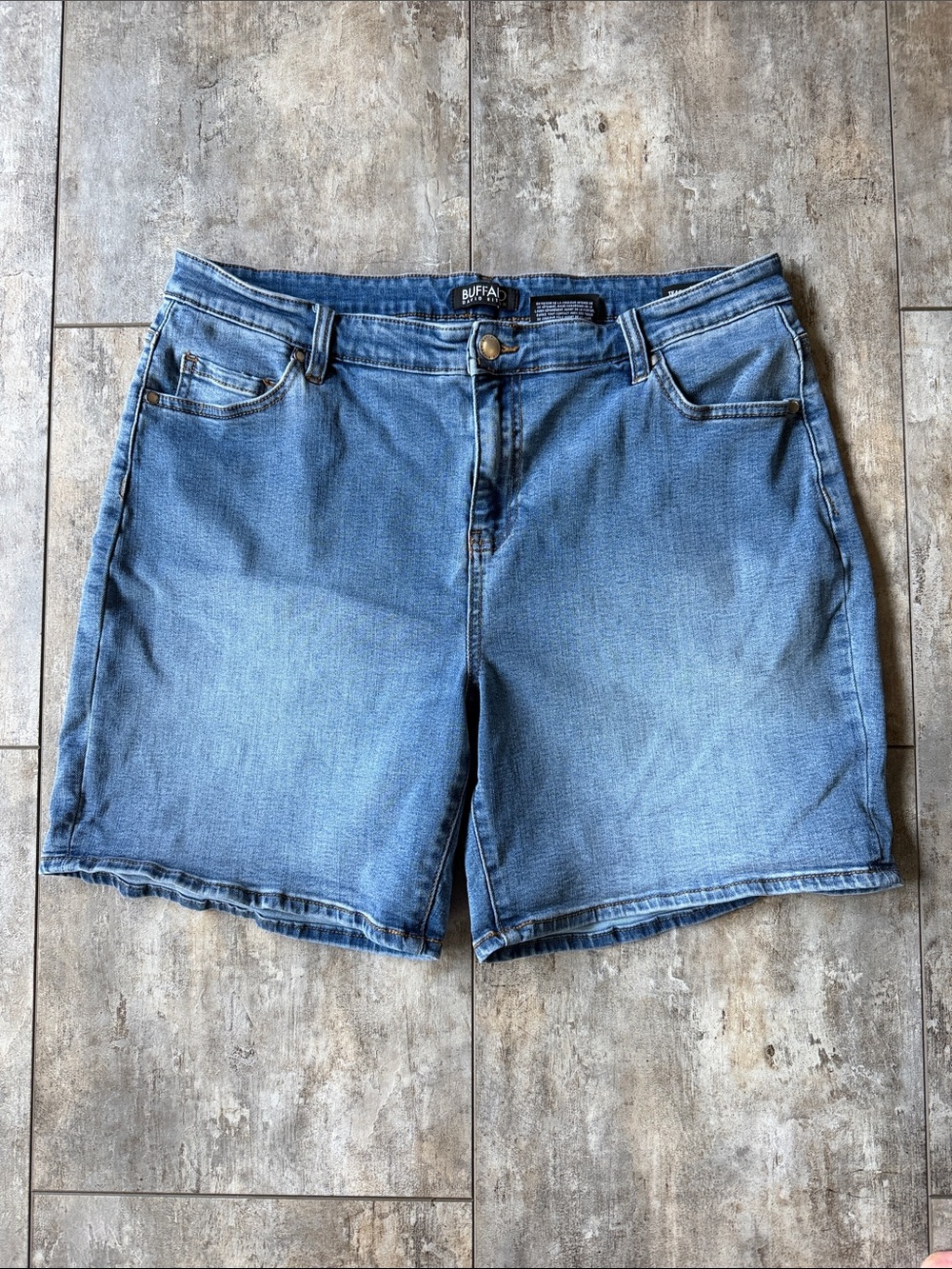 Buffalo David Bitton Light Blue Denim Shorts
